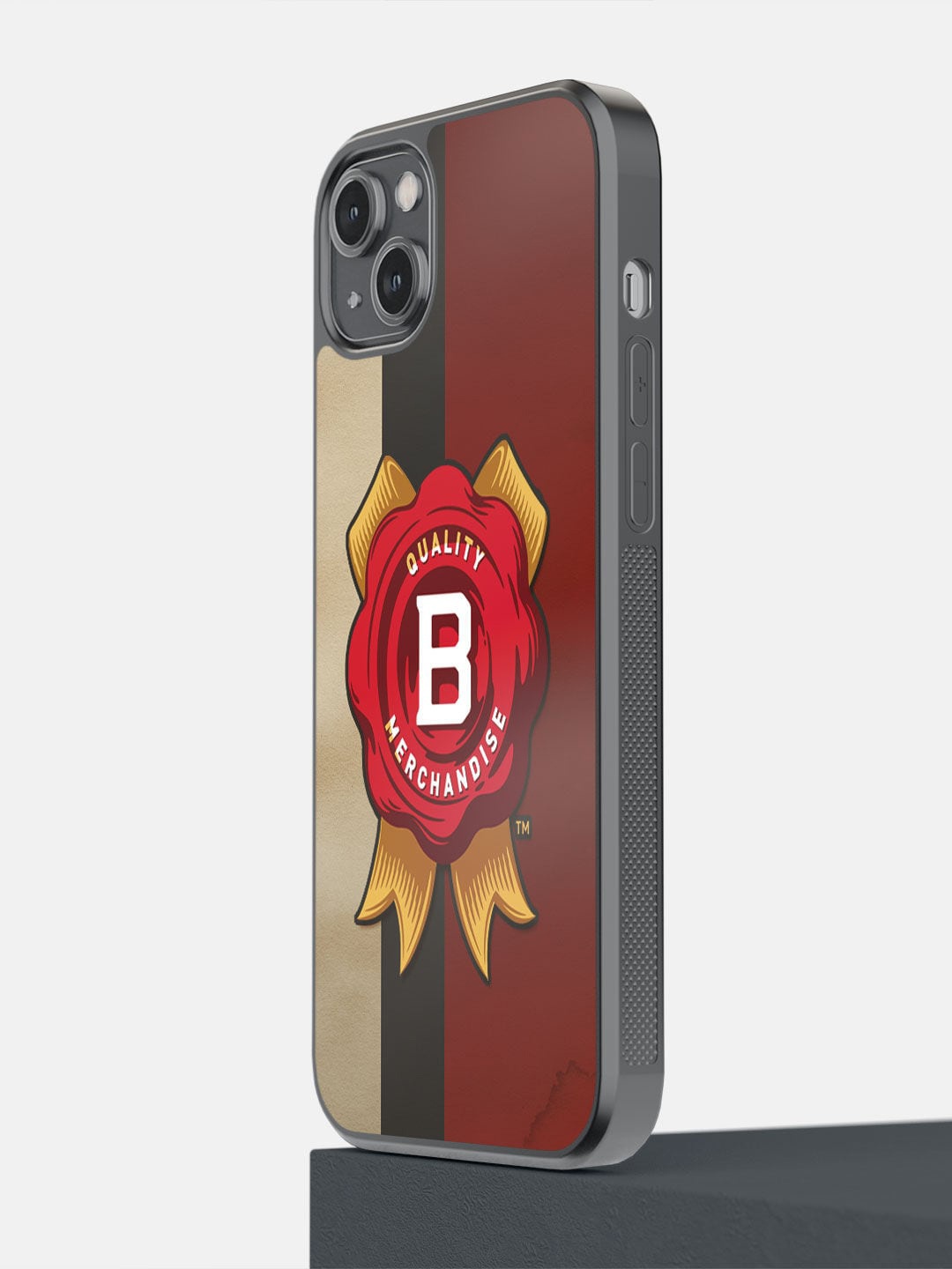 

macmerise Red & Black Jim Beam Grunge Printed iPhone 14 Plus Bumper Case