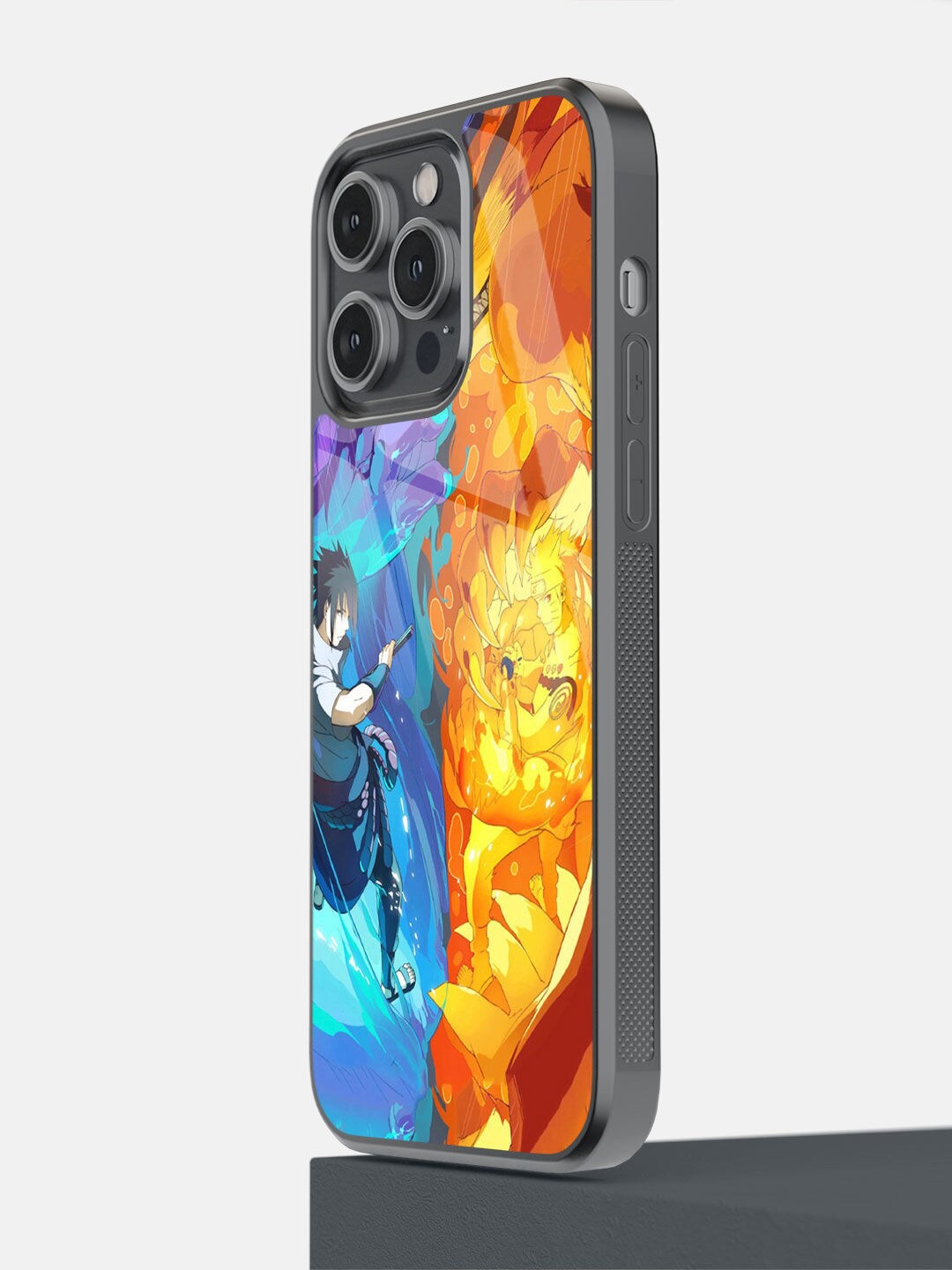 

macmerise Orange & Blue Susanoo Vs Kurama iPhone 14 Pro Max Back Case