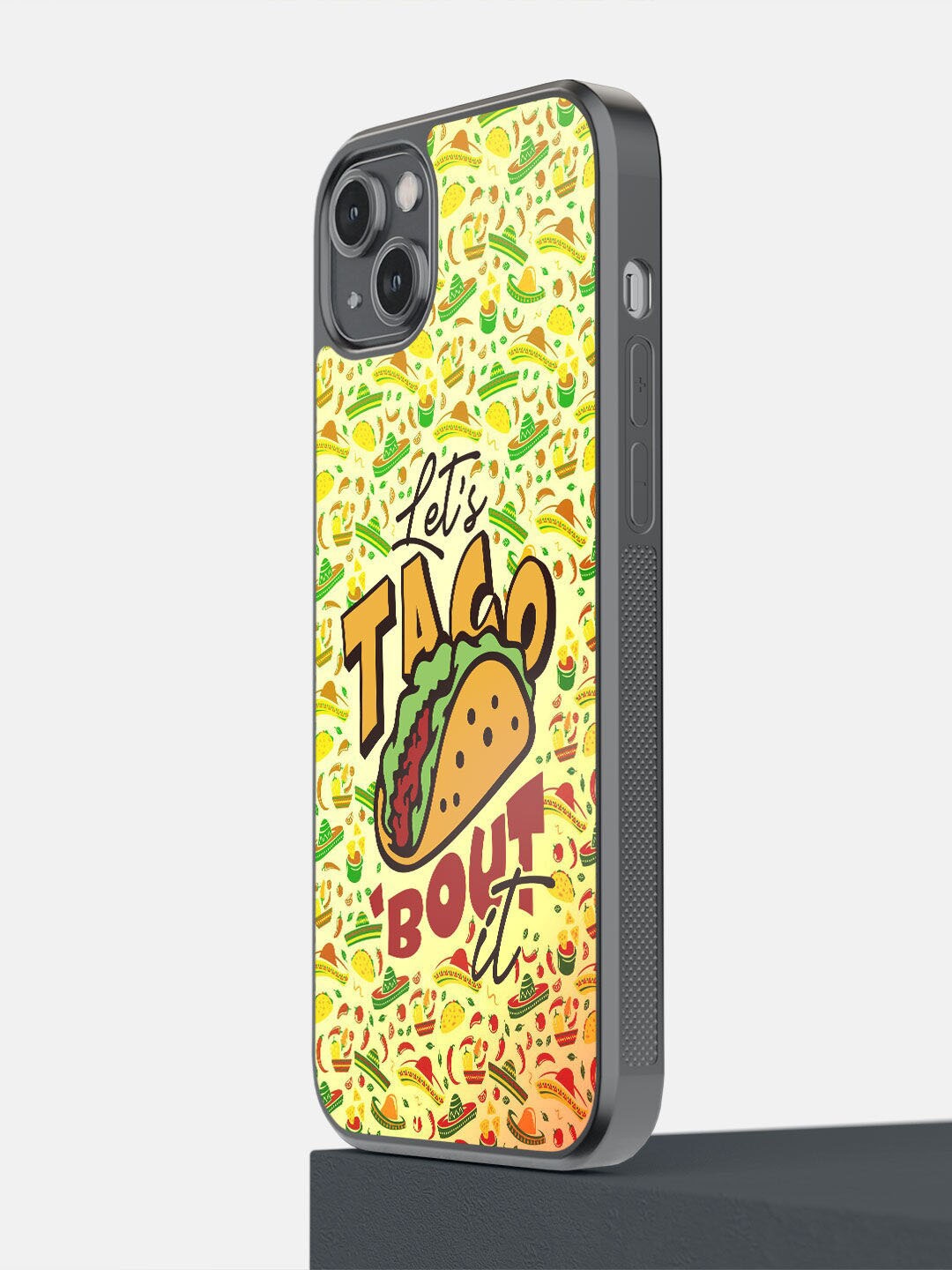 

macmerise Yellow & Green Lets Taco Bout It iPhone 14 Plus Bumper Back Case