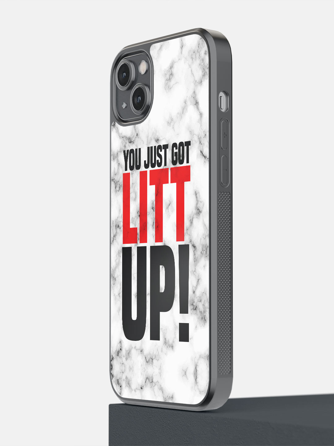 

macmerise White & Black Litt Up iPhone 14 Plus Back Case