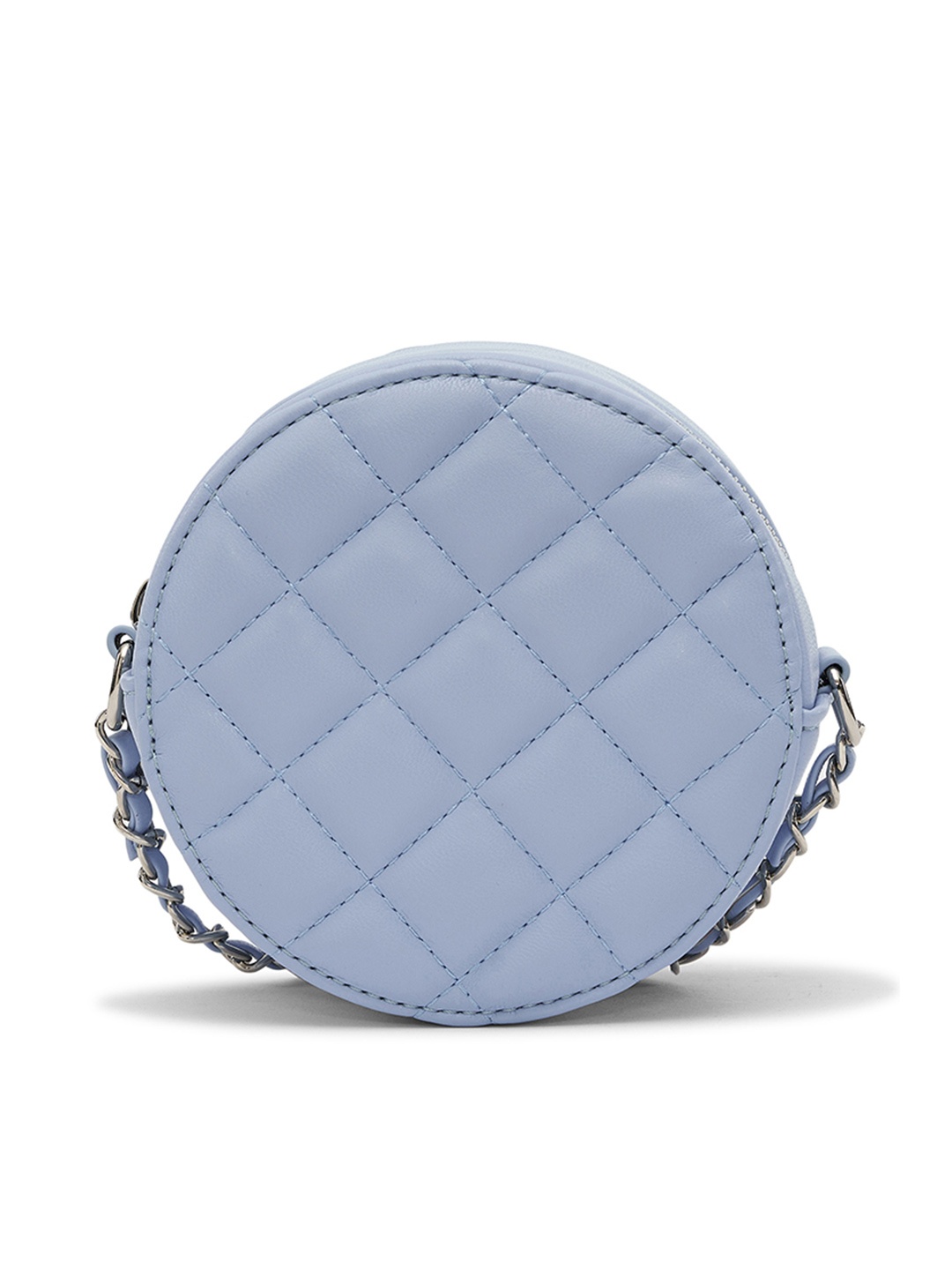 

MIRAGGIO Blue Round Quilted Mini Sling Bag