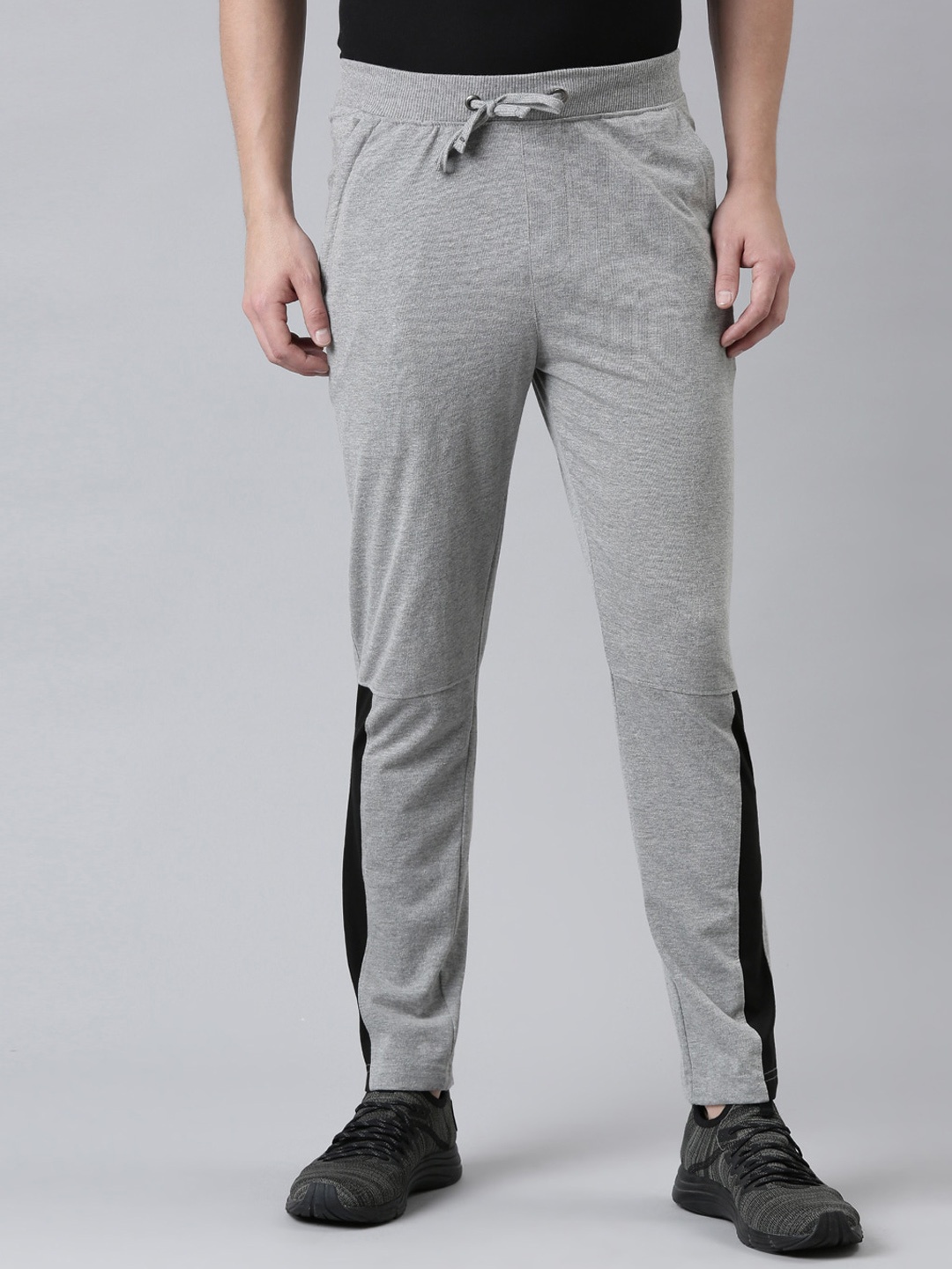 

Force NXT Men Solid Pack of 1 Super Combed Cotton Track Pants, Grey melange