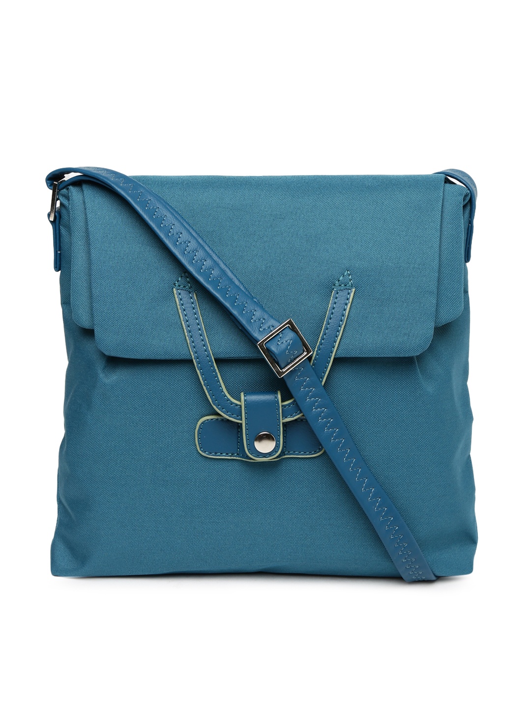 

Baggit Teal Blue Solid Sling Bag