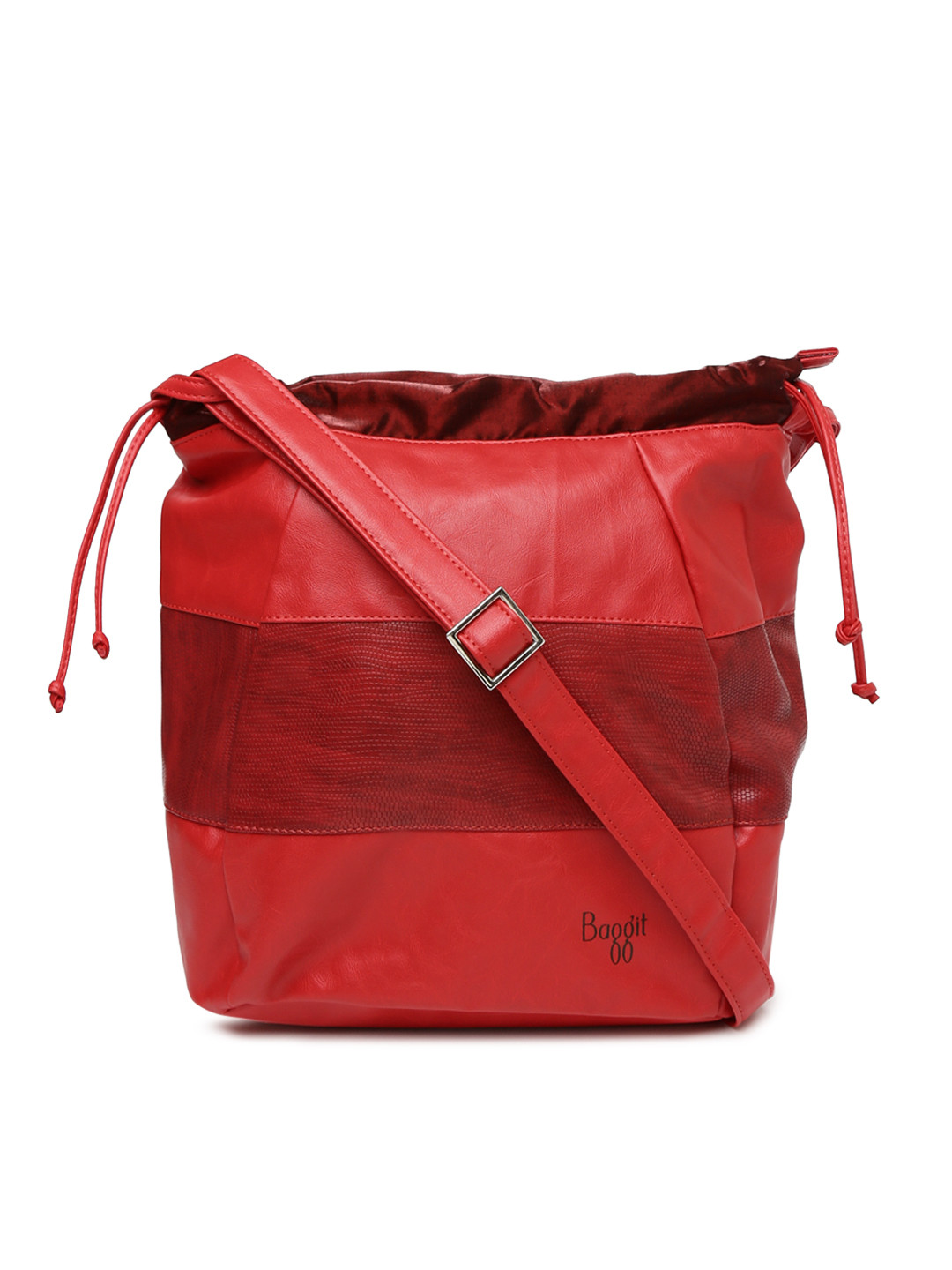 

Baggit Red Textured Sling Bag