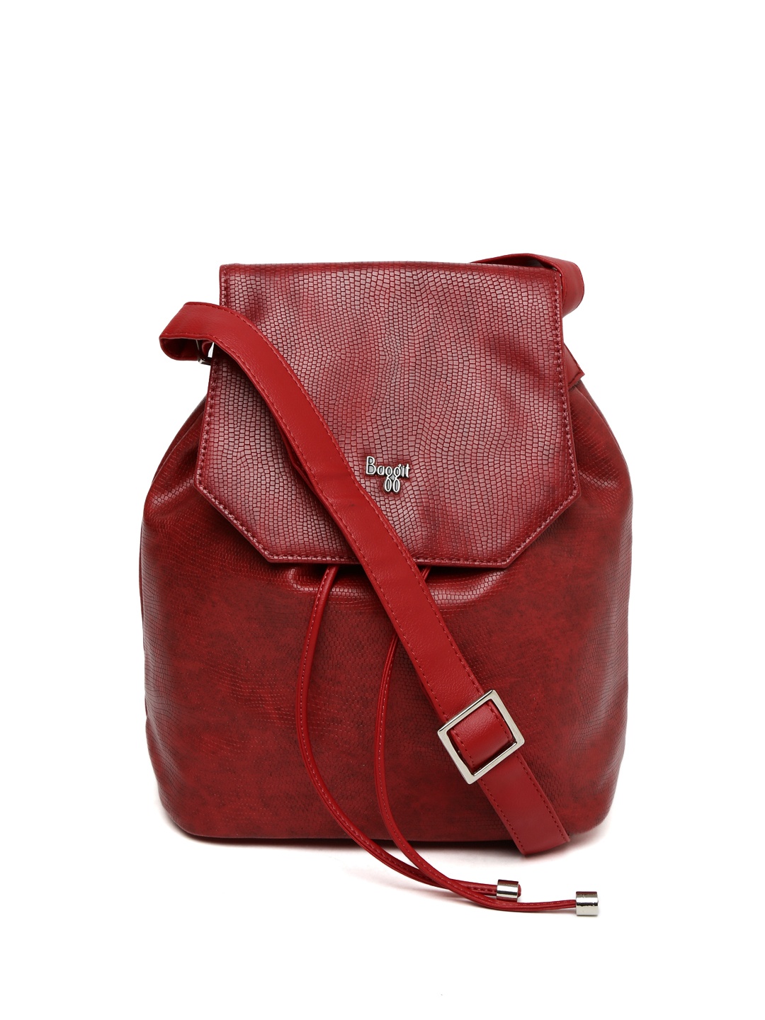 

Baggit Red Textured Sling Bag