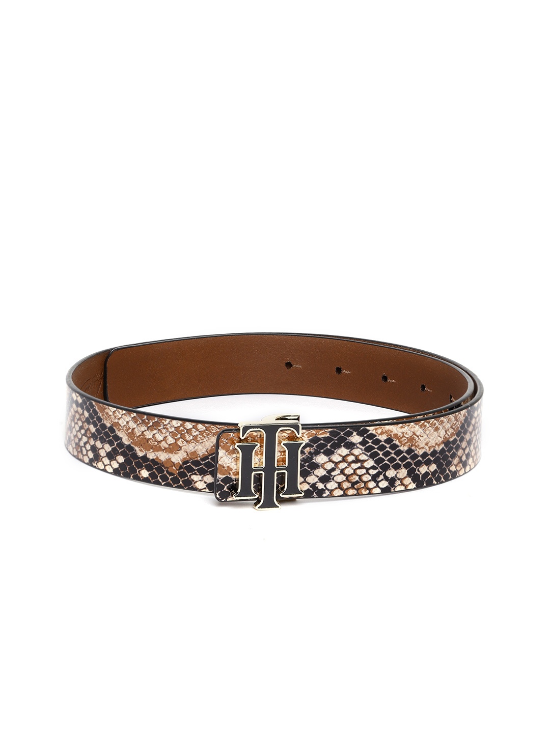 

Tommy Hilfiger Women Brown Printed Leather Belt