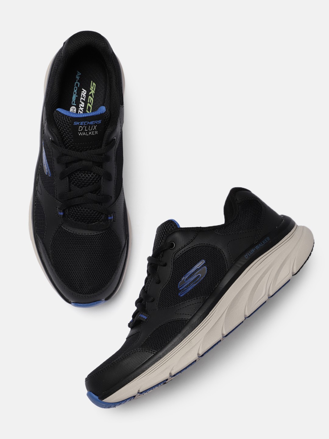 

Skechers Men Memory Foam Sneakers, Black