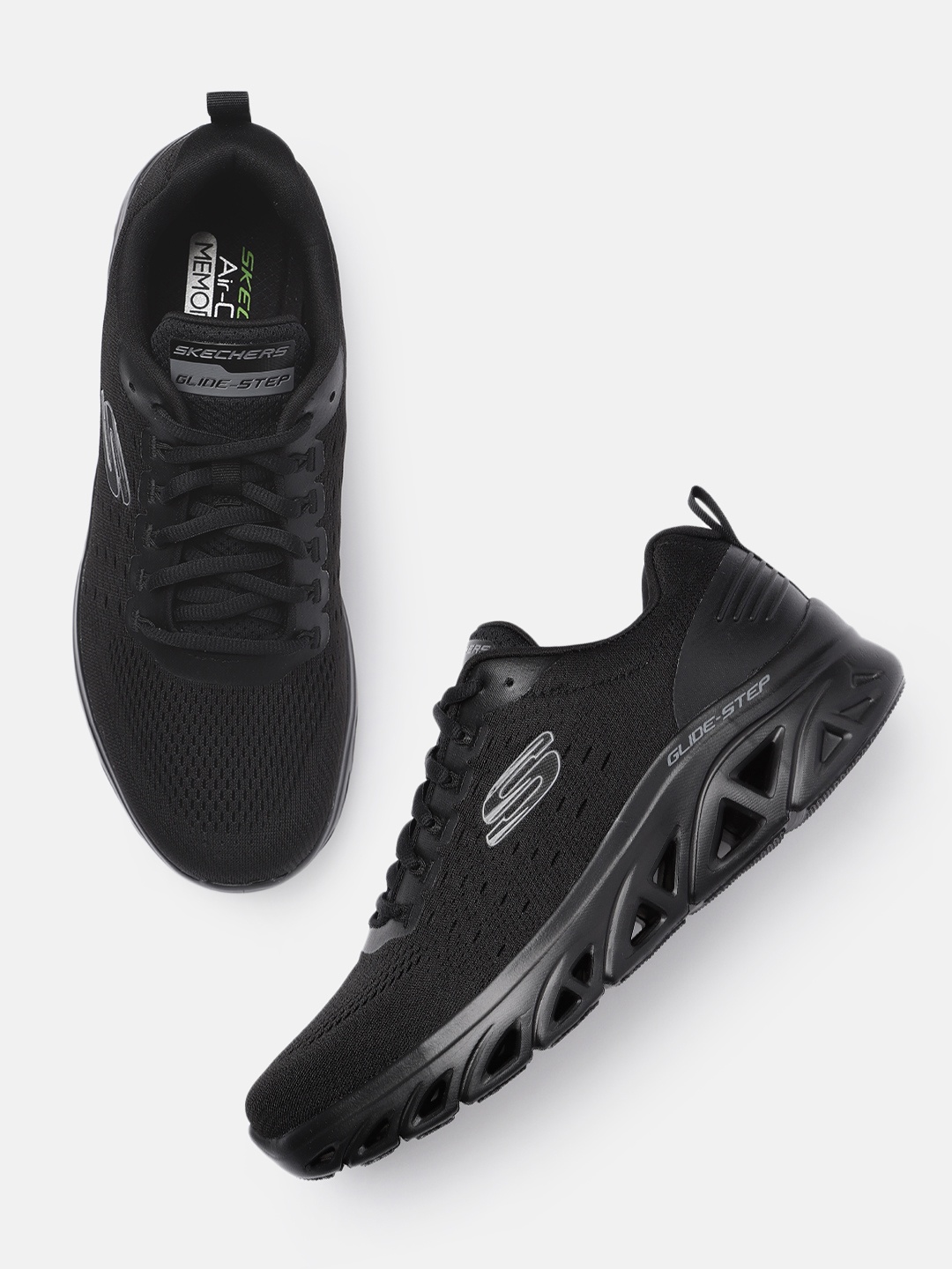 

Skechers Men Air-cooled Memory Foam Sneakers, Black