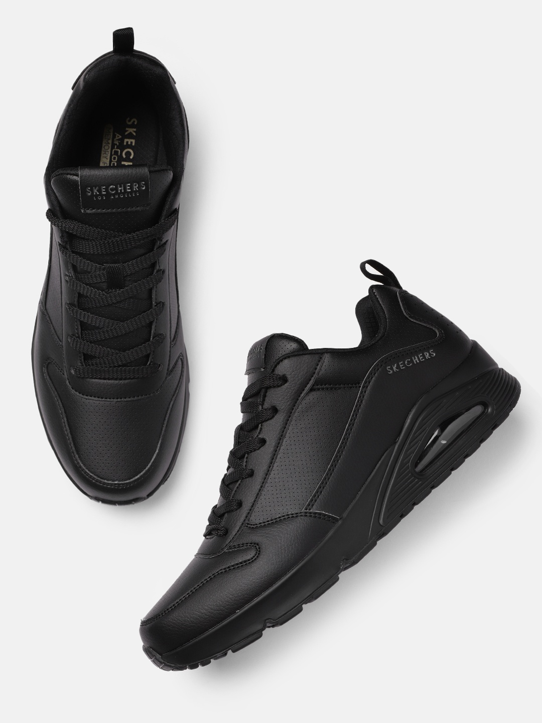 

Skechers Men Uno Hideaway Sneakers, Black