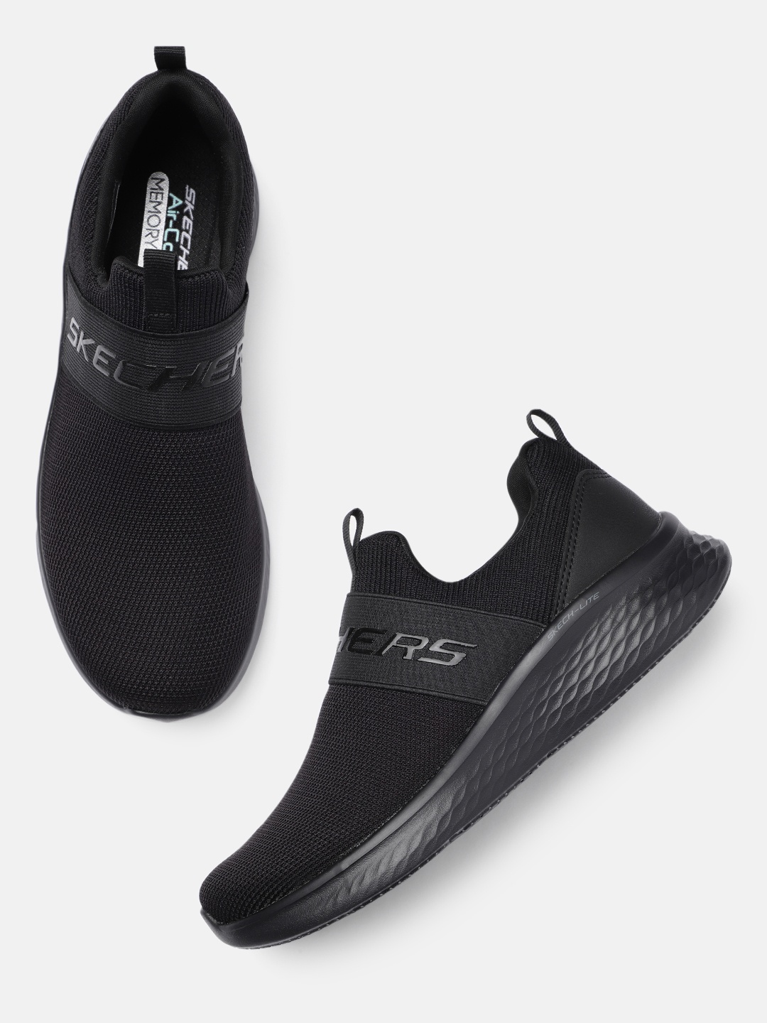 

Skechers Women Lite Pro Slip-On Sneakers, Black