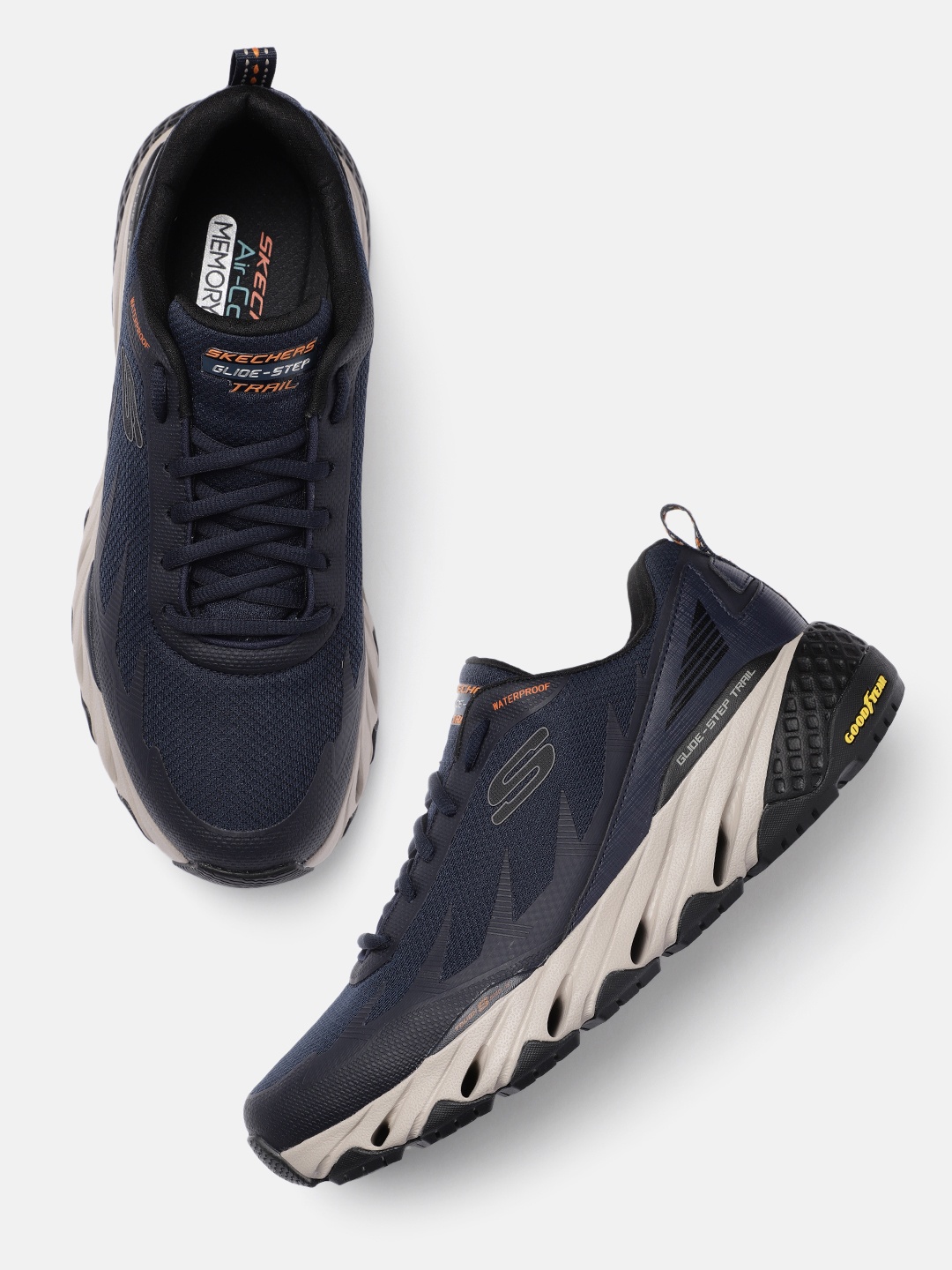 

Skechers Men Glide Step Trail Sneakers, Navy blue