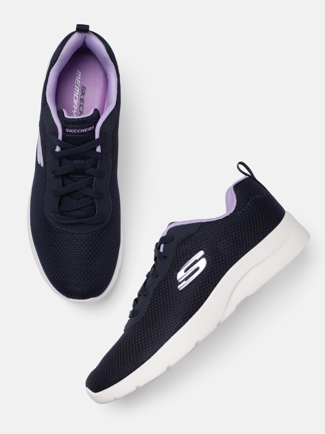

Skechers Women Memory Foam Sneakers, Navy blue