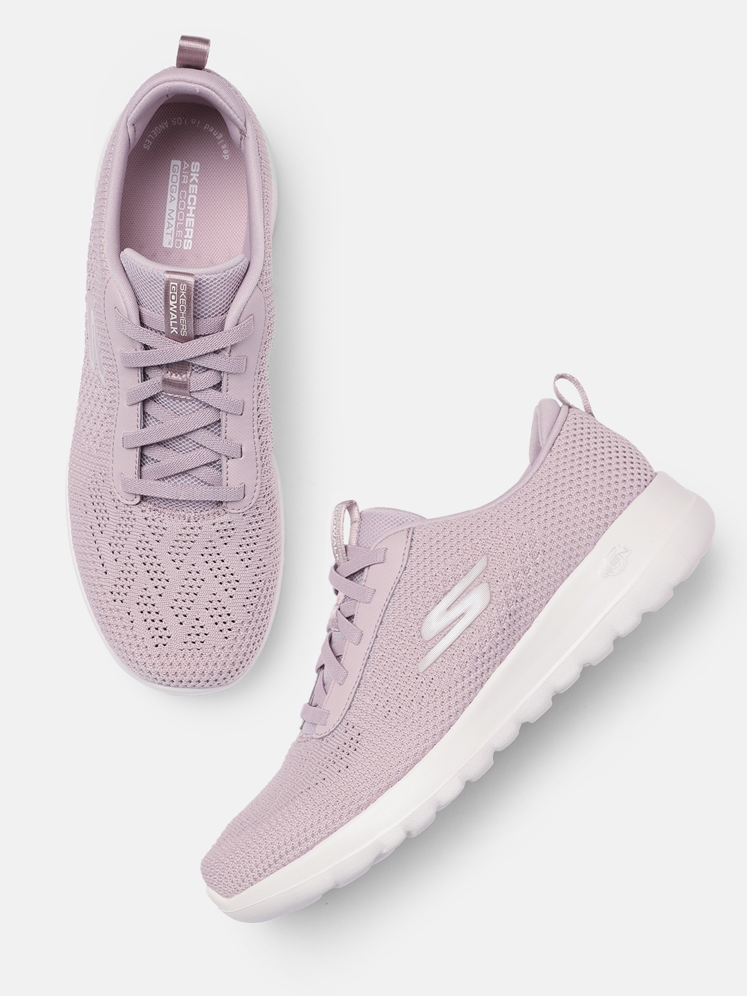 

Skechers Women Textured Go Walk Joy Wonderful Regular Walking Shoes, Mauve