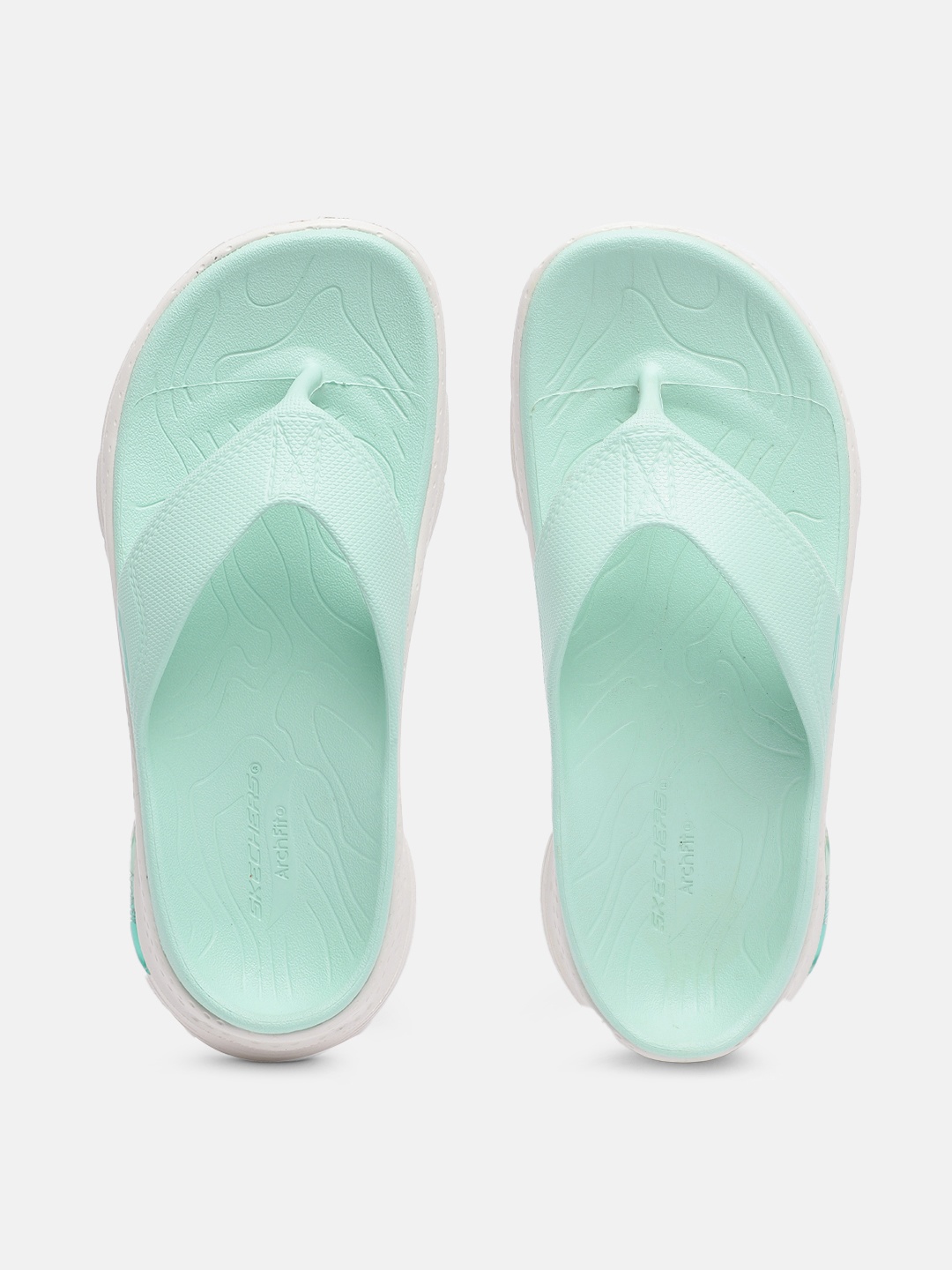 

Skechers Women Arch Fit Foamies Thong Flip-Flops, Sea green