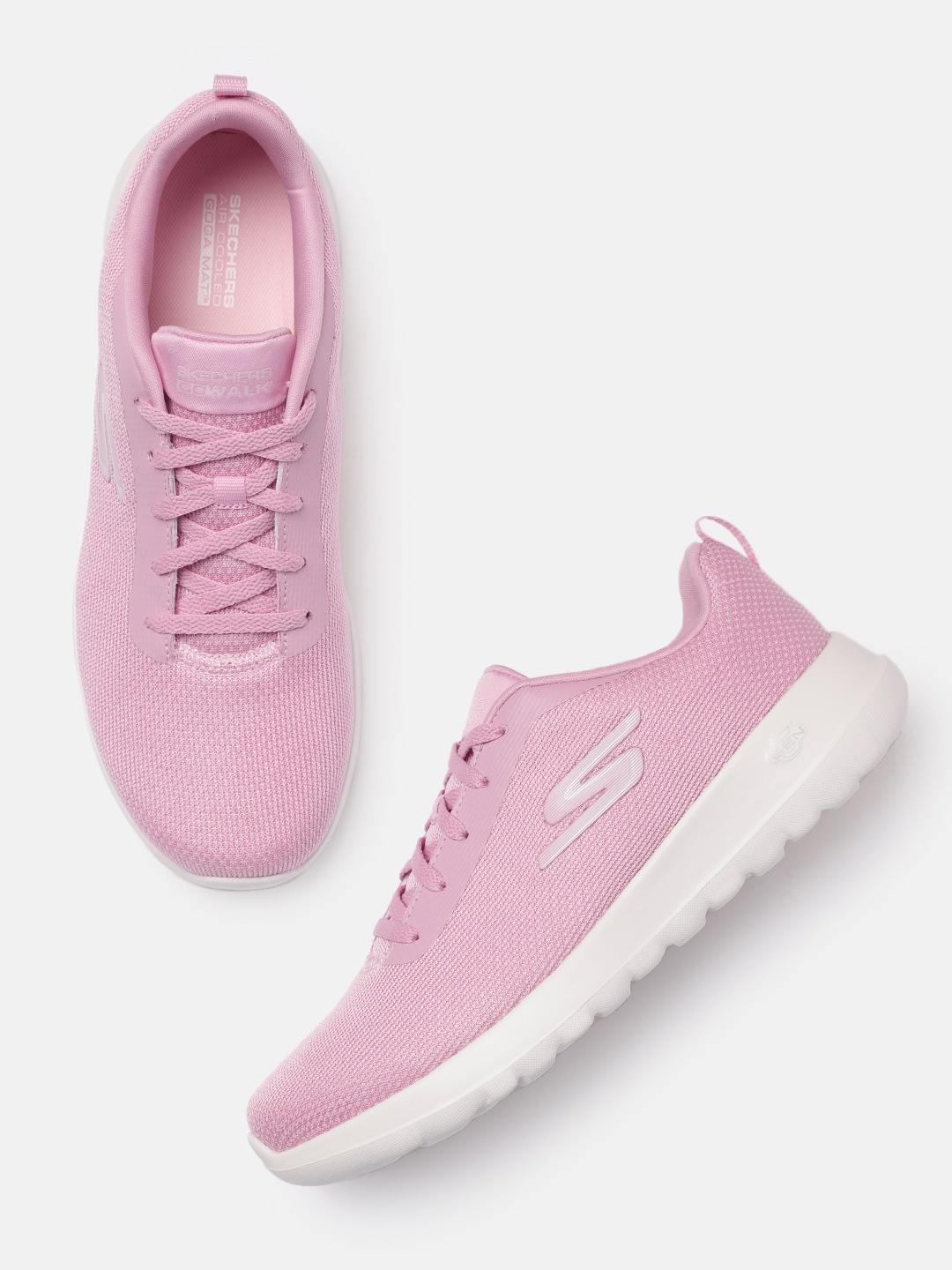 

Skechers Women Solid Go Walk Joy Vivaci Regular Walking Shoes, Pink
