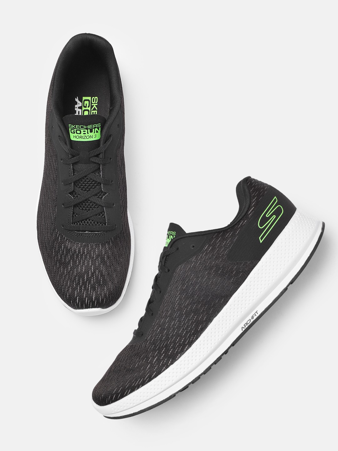 

Skechers Men Go Run Horizon 3 Running Shoes, Black