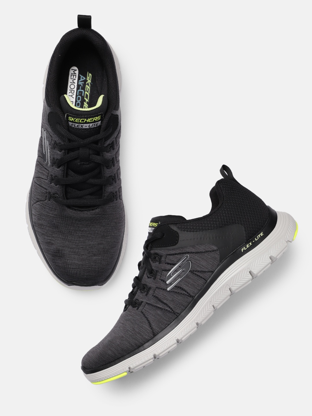 

Skechers Men Air-cooled Memory Foam Sneakers, Black
