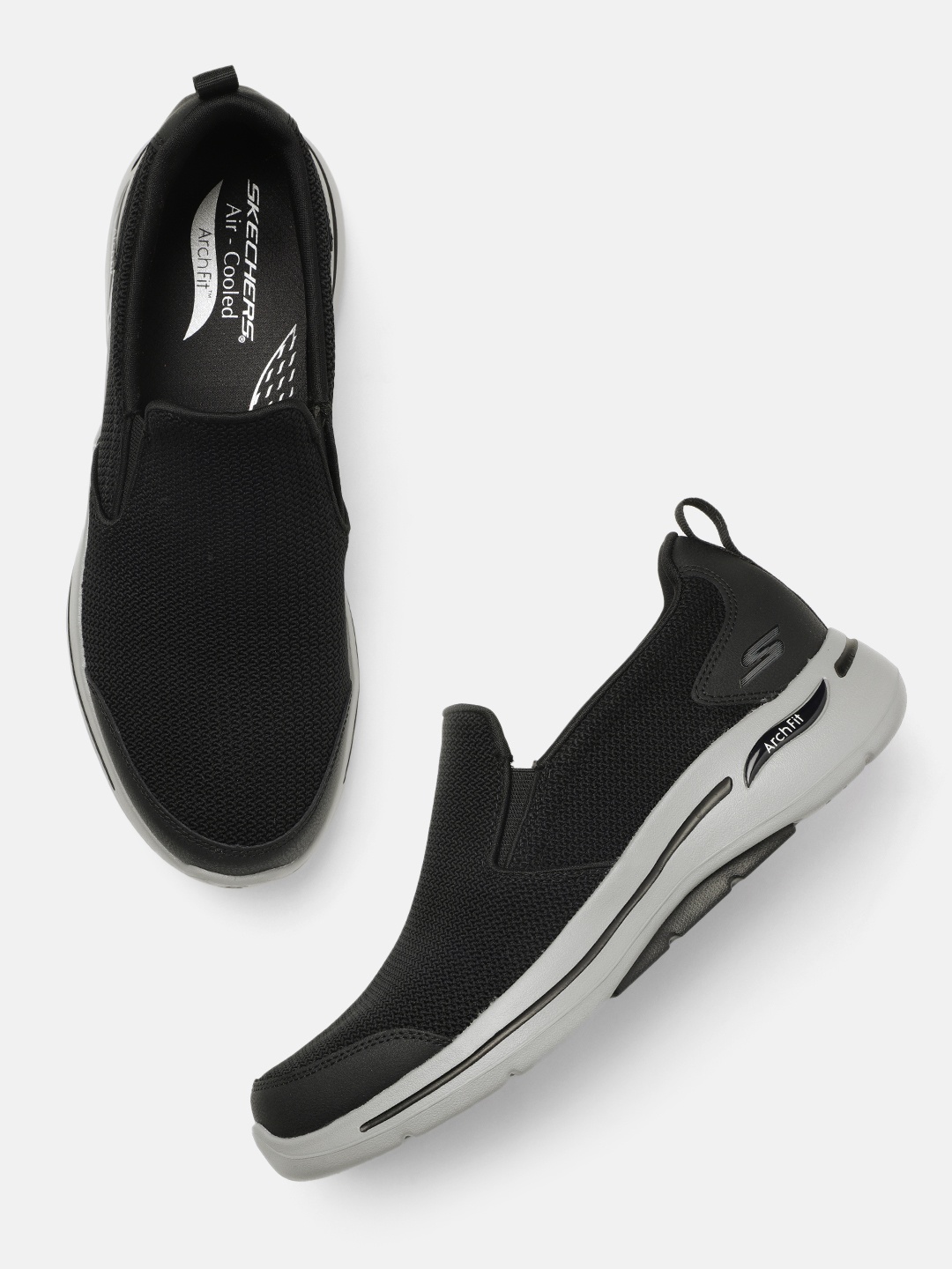 

Skechers Men Go Walk Arch Fit C Walking Shoes, Black