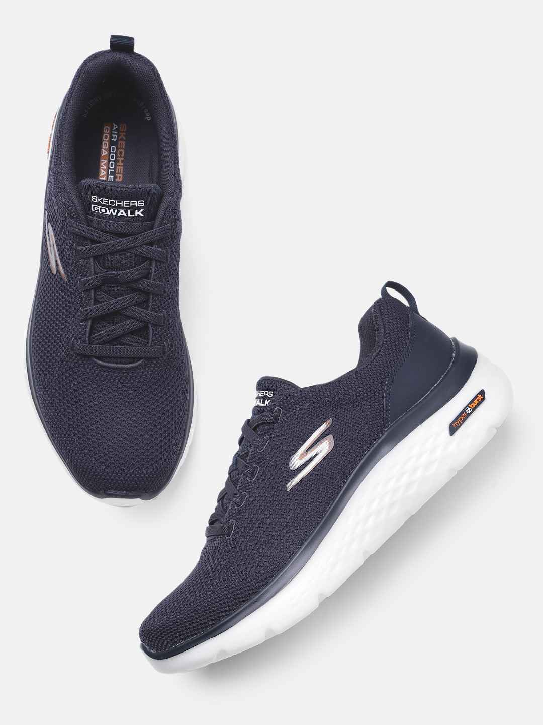 

Skechers Men Go Walk Hyperburst Walking Shoes, Navy blue