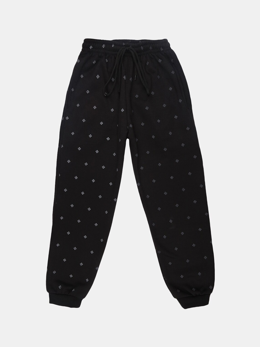 

V-Mart Boys Black Printed Fleece Joggers