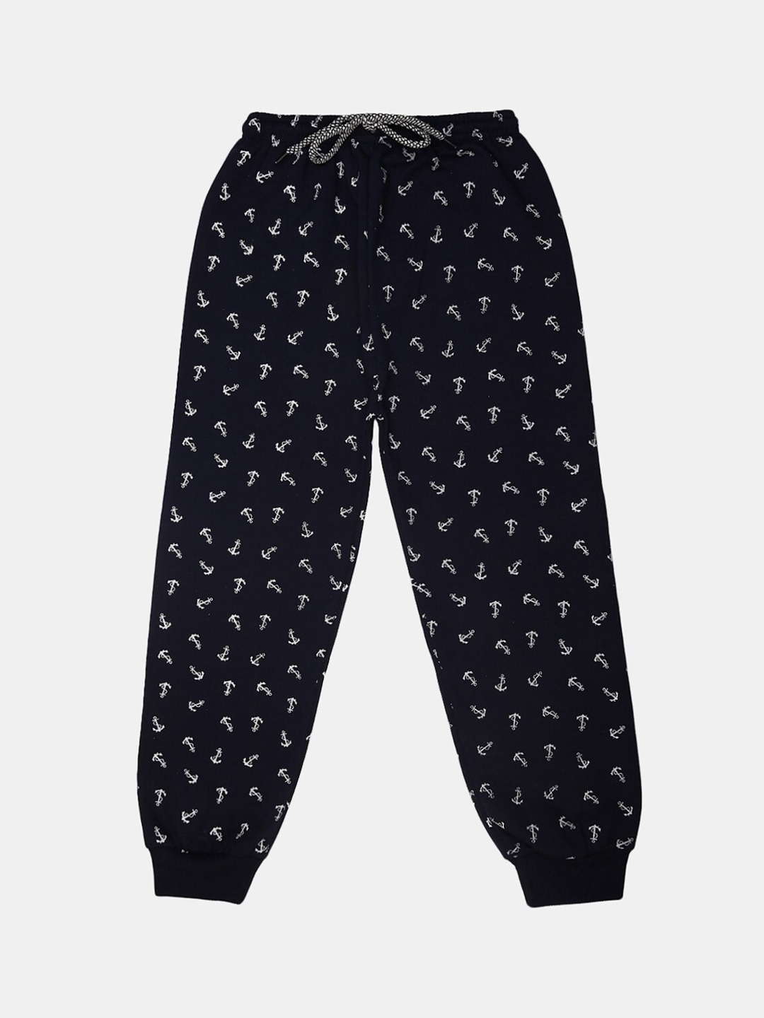 

V-Mart Boys Navy Blue Printed Fleece Joggers