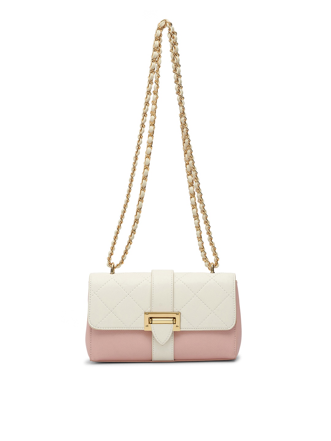 

MIRAGGIO Estelle Pink Crossbody Bag with Adjustable Chain Strap