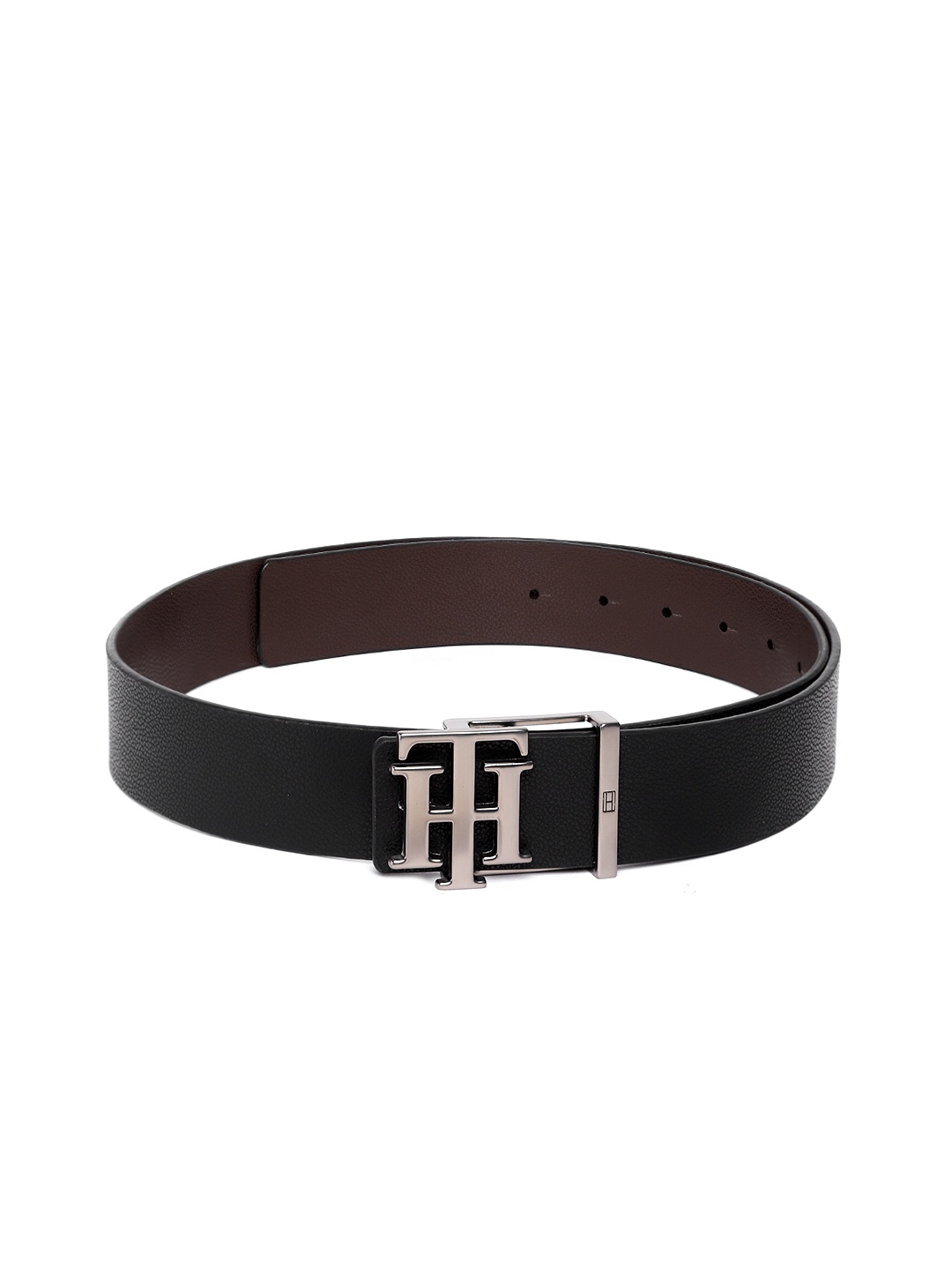 

Tommy Hilfiger Men Black Reversible Leather Belt