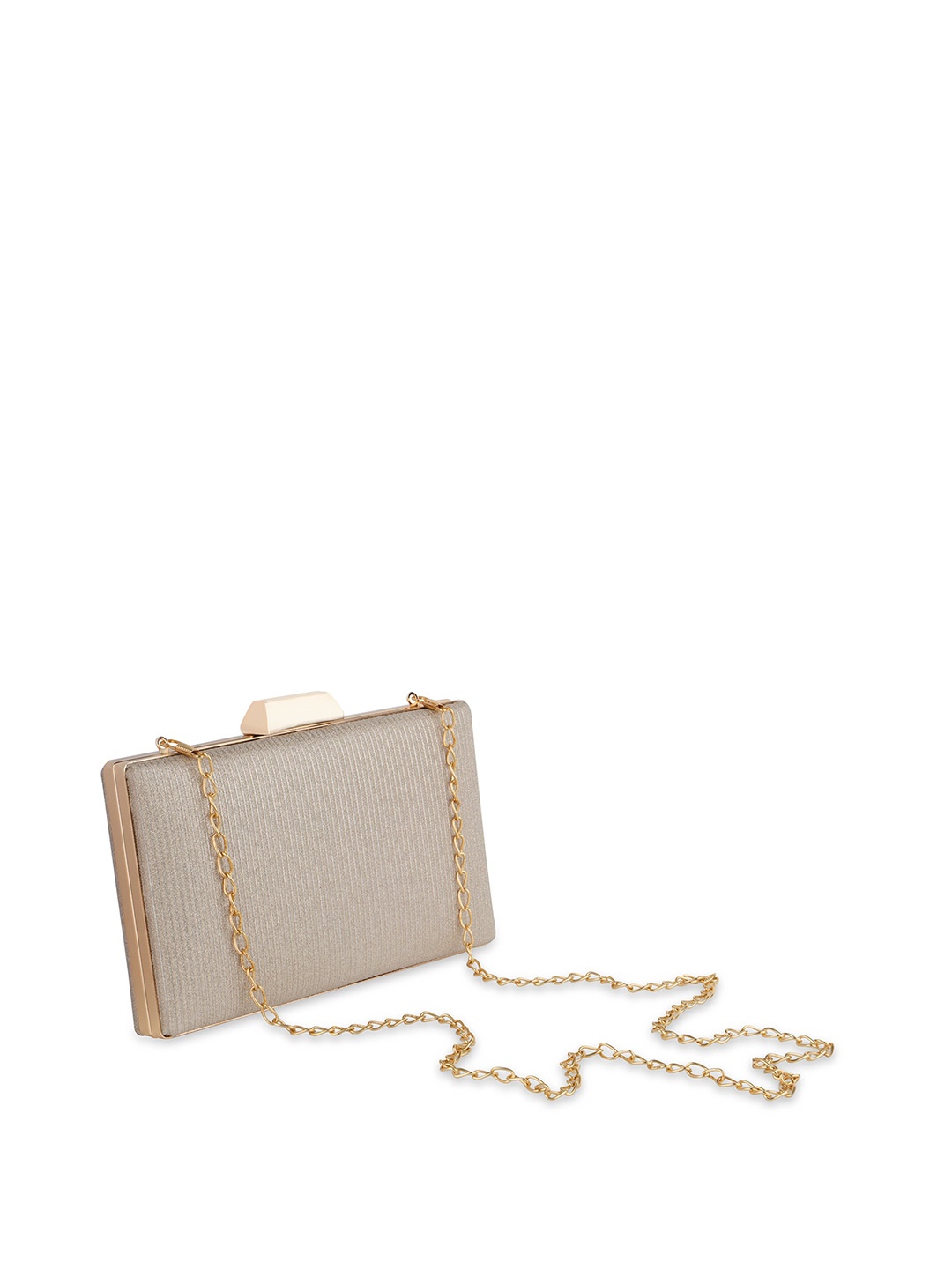 

Anna Claire Rose Gold Textured Box Clutch