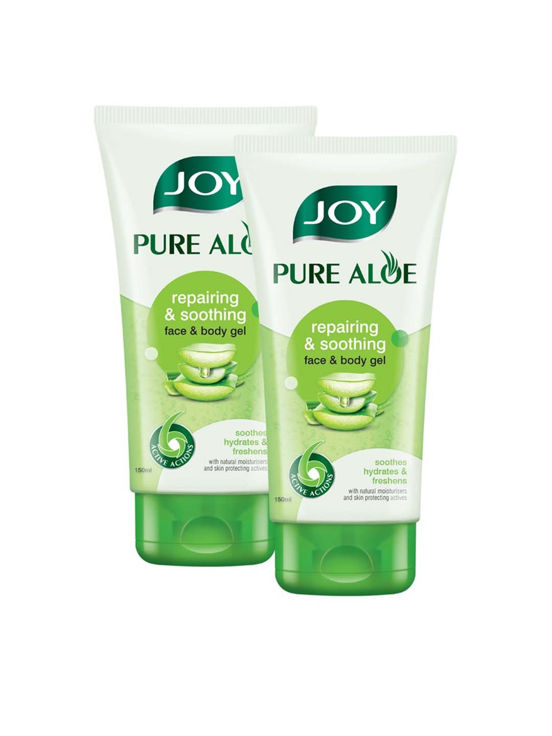 

JOY Set Of 2 Pure Aloe Repairing & Soothing Gel - 150 ml Each, Na