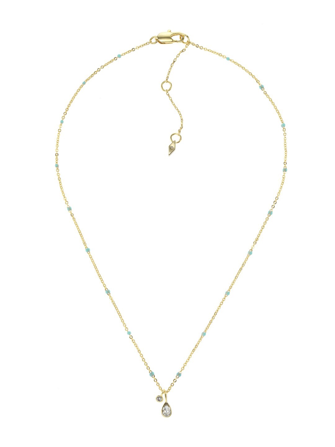 

Fossil Gold-Plated & Blue Necklace