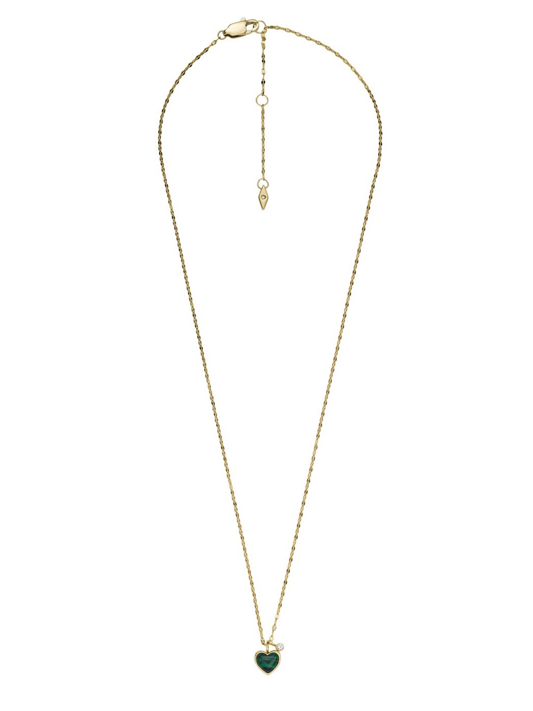 

Fossil Gold-Plated & Green Necklace