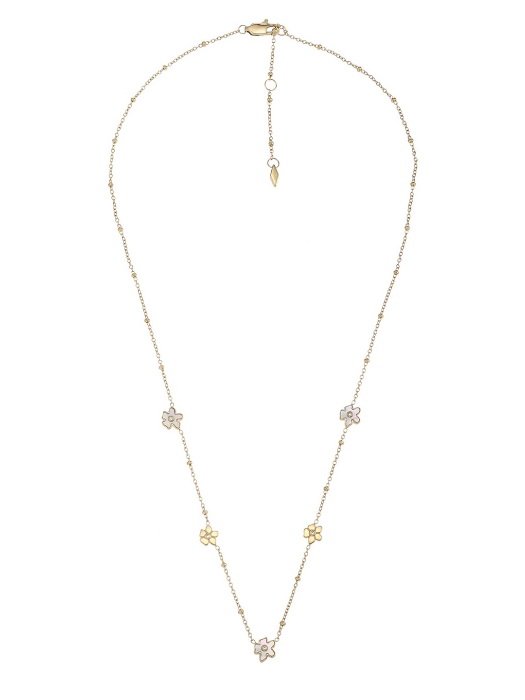 

Fossil Gold-Plated & White Chain