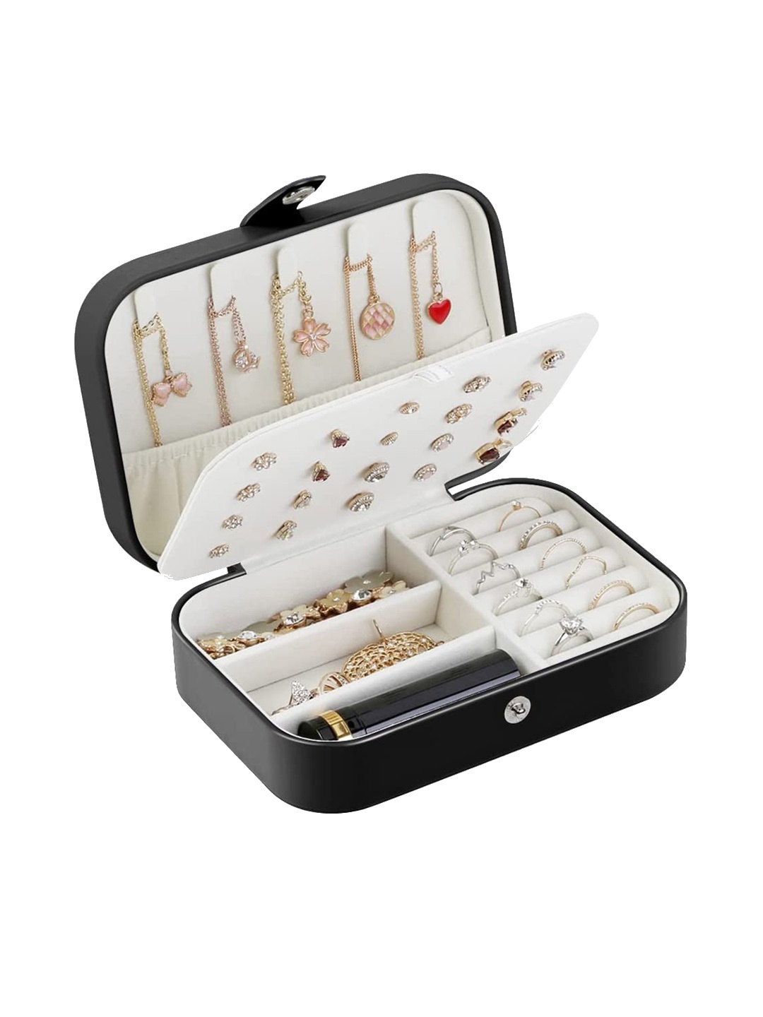 

HOUSE OF QUIRK Black Portable Travel Jewellery Organiser