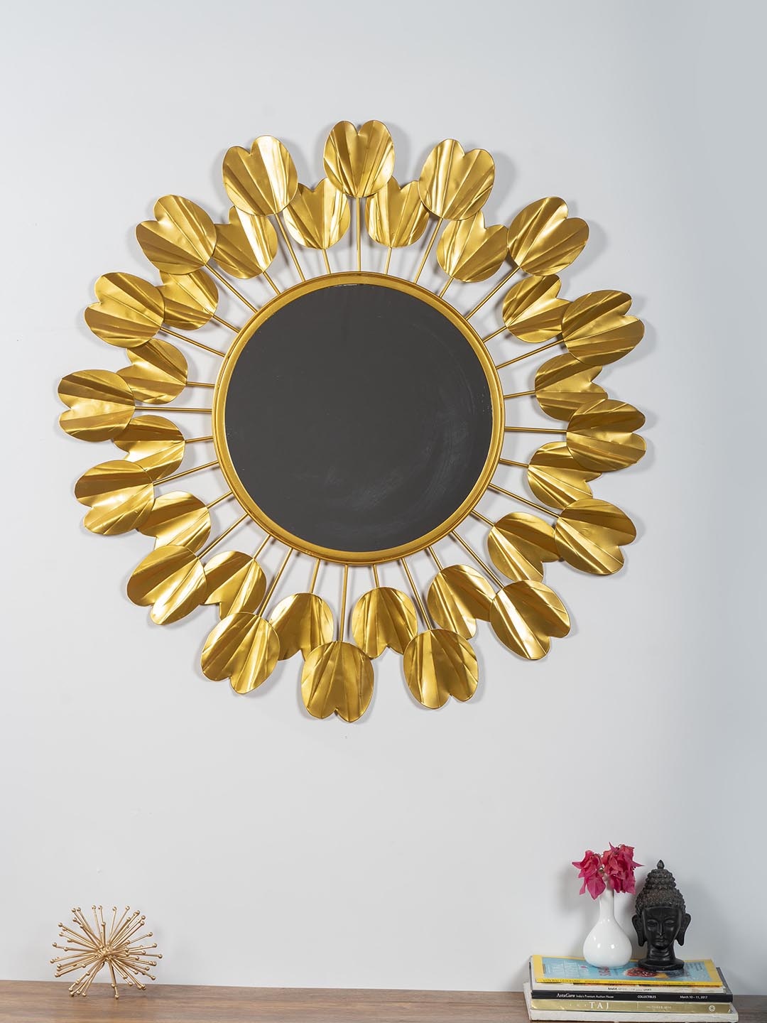 

vedas Gold-Toned Maria Decor Mirror