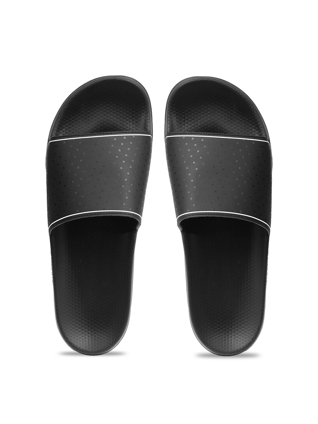 

SPYKAR Men Owen Black & Black Sliders