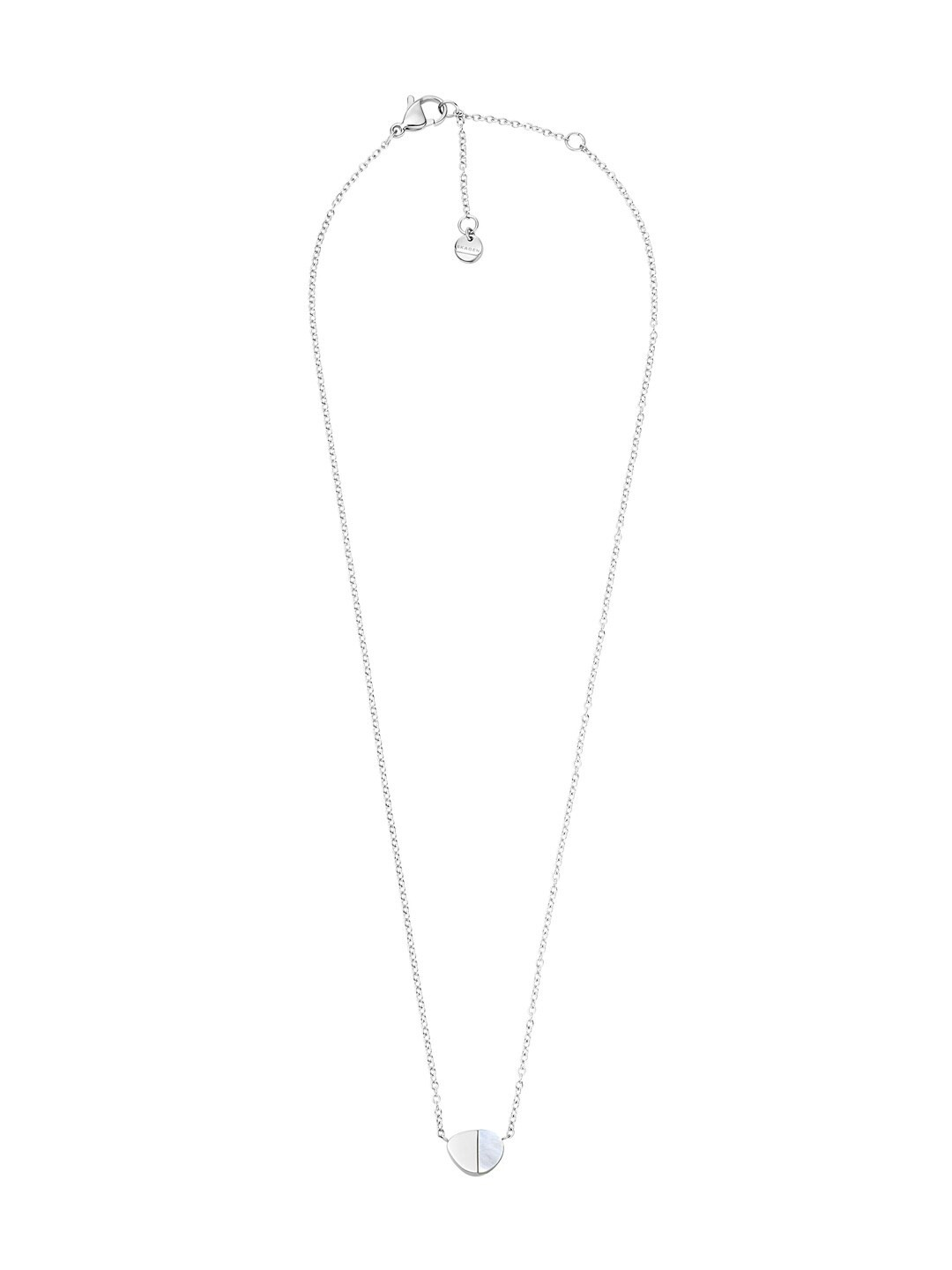 

SKAGEN Silver & White Silver Plated Pendant With Chain