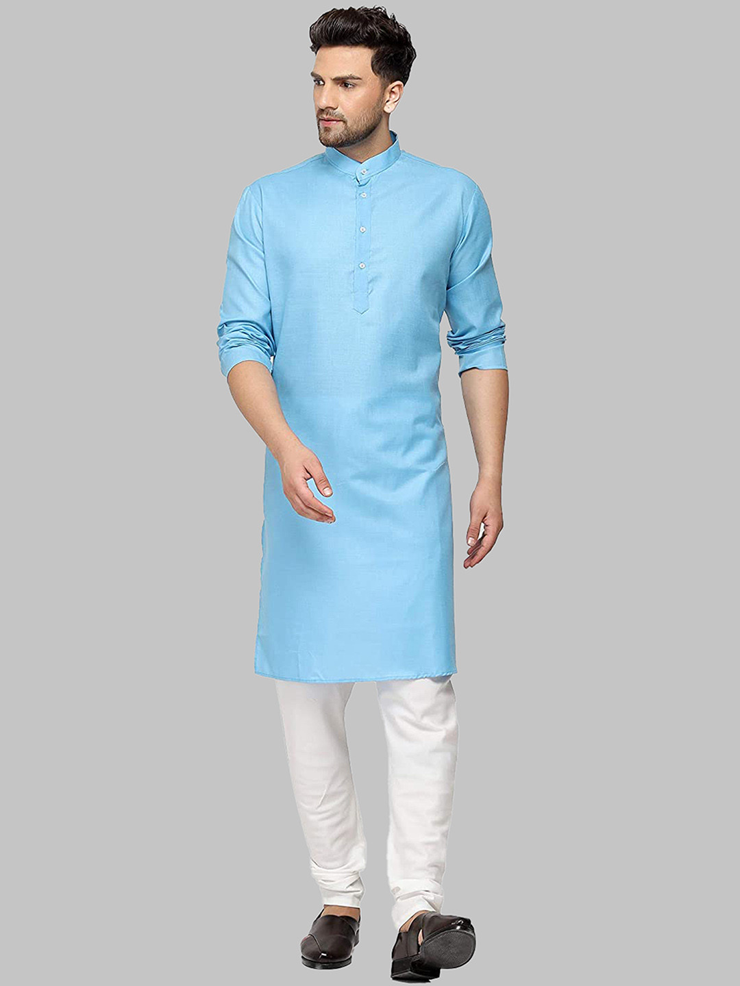 

ROYAL KURTA Men Blue Kurta with Churidar