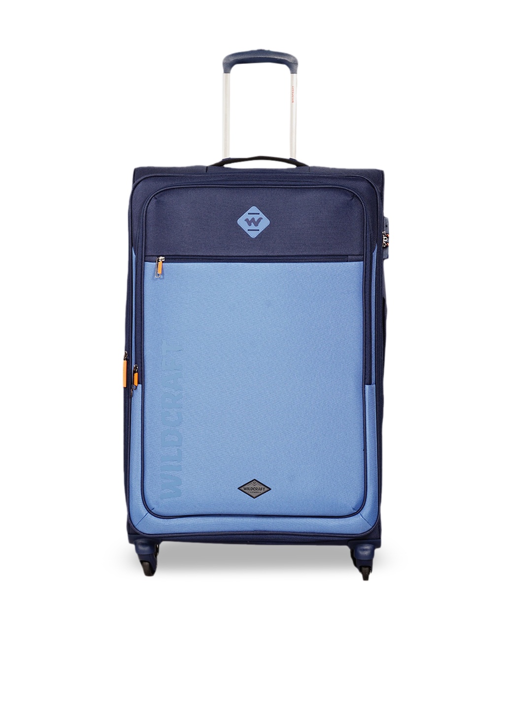 

Wildcraft Dune Plus Textured Soft-Sided Large Trolley Suitcases, Navy blue