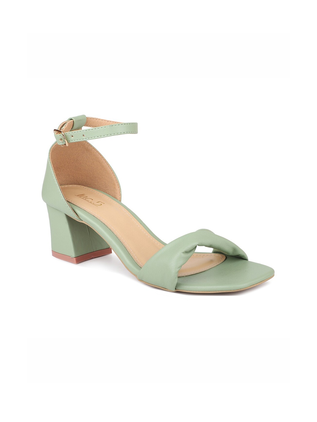 

Inc 5 Green Textured Block Heels