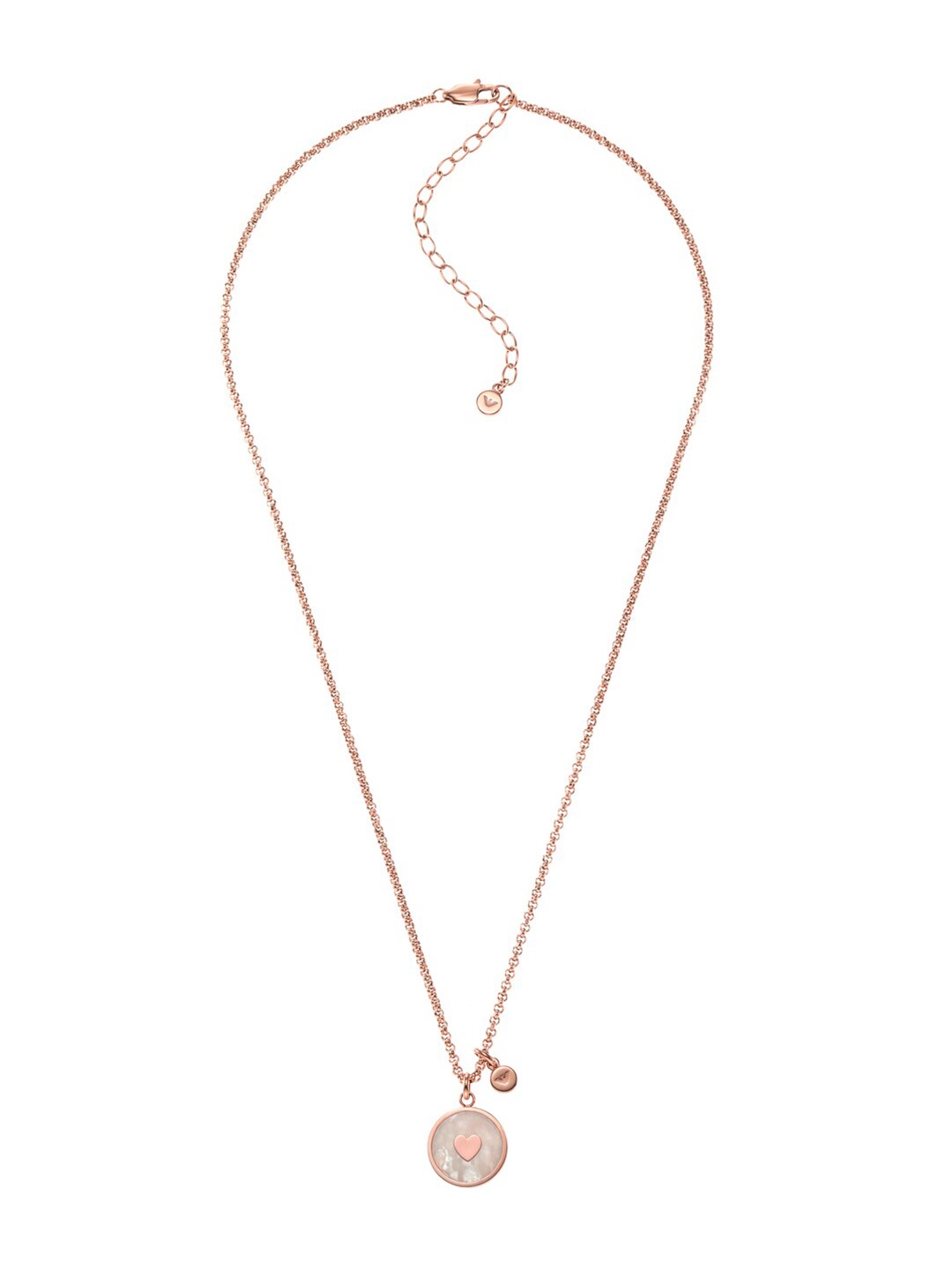 

Emporio Armani Rose Gold & White Necklace