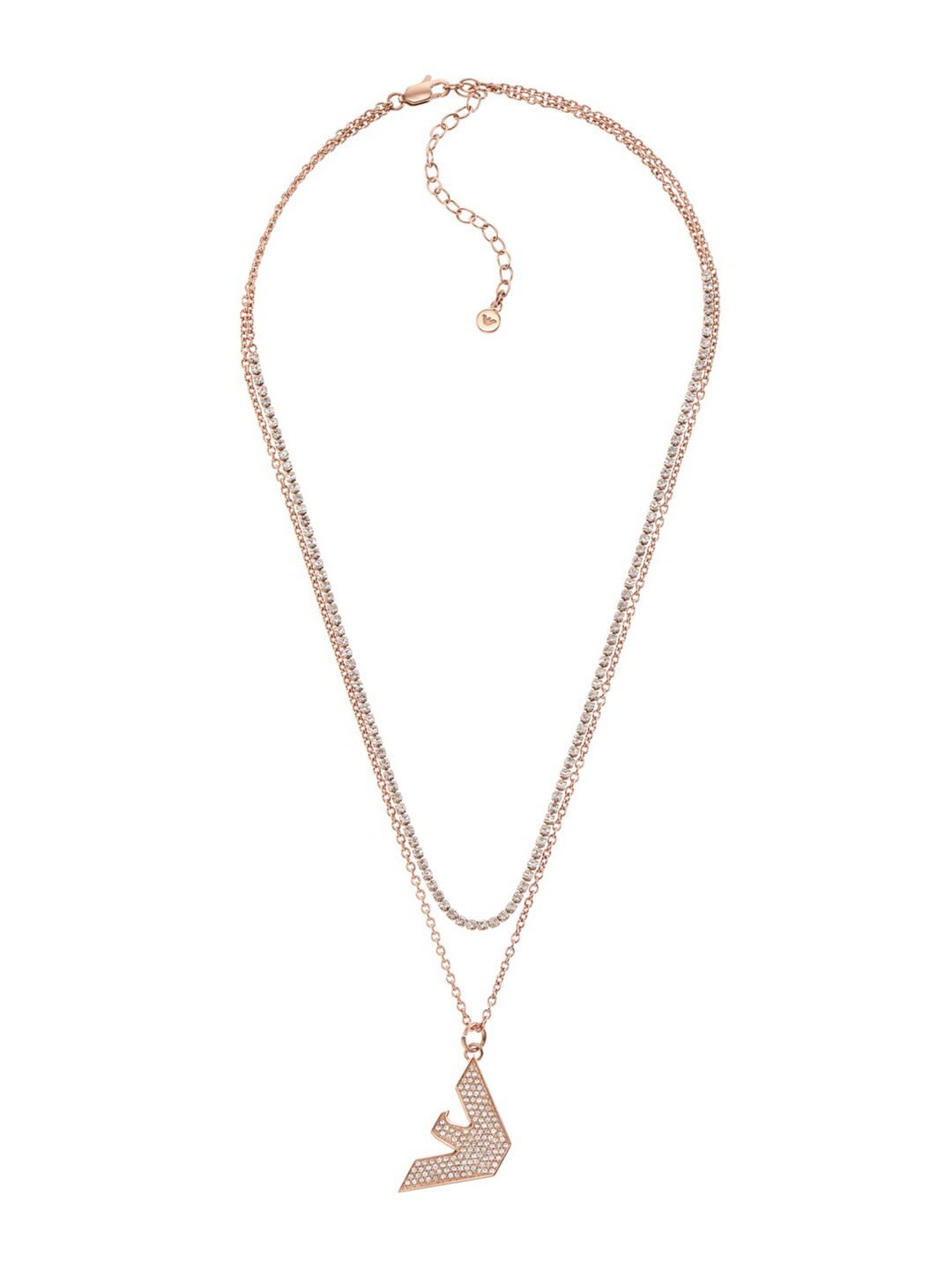 

Emporio Armani Rose Gold & White Necklace