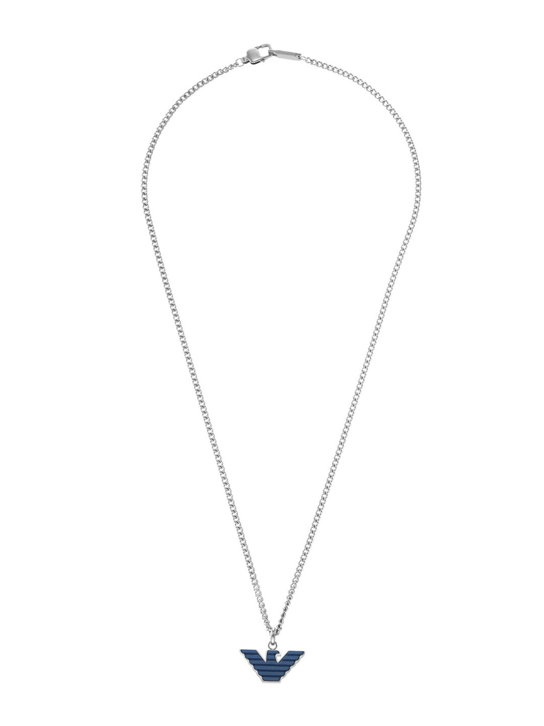 

Emporio Armani Silver-Toned & Blue Necklace
