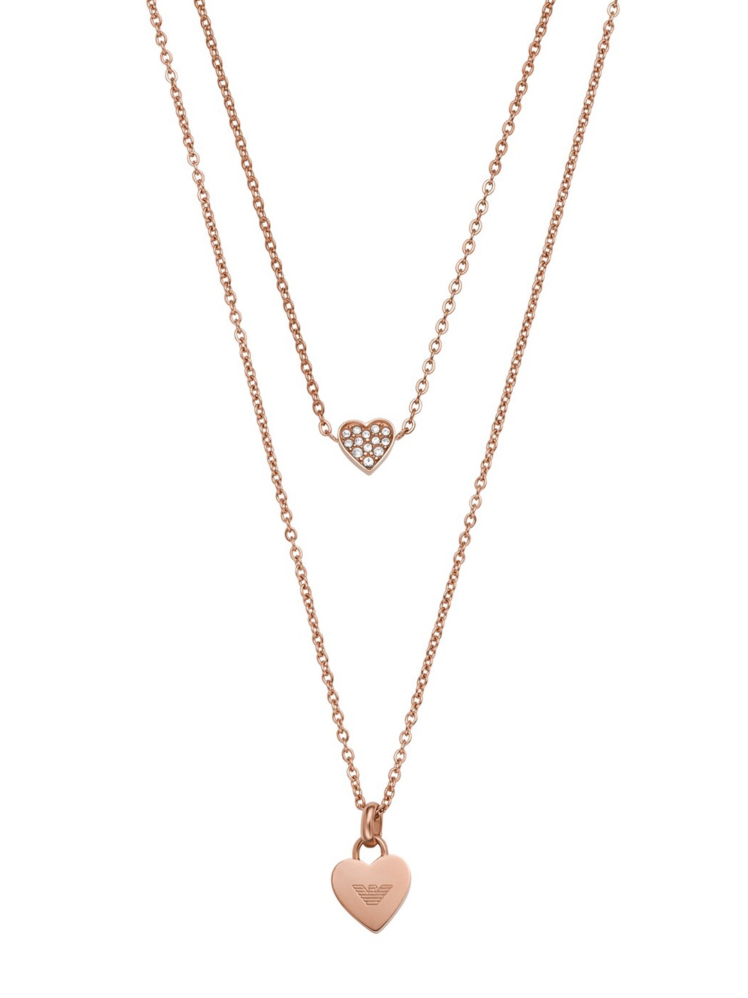 

Emporio Armani Rose Gold & White Necklace