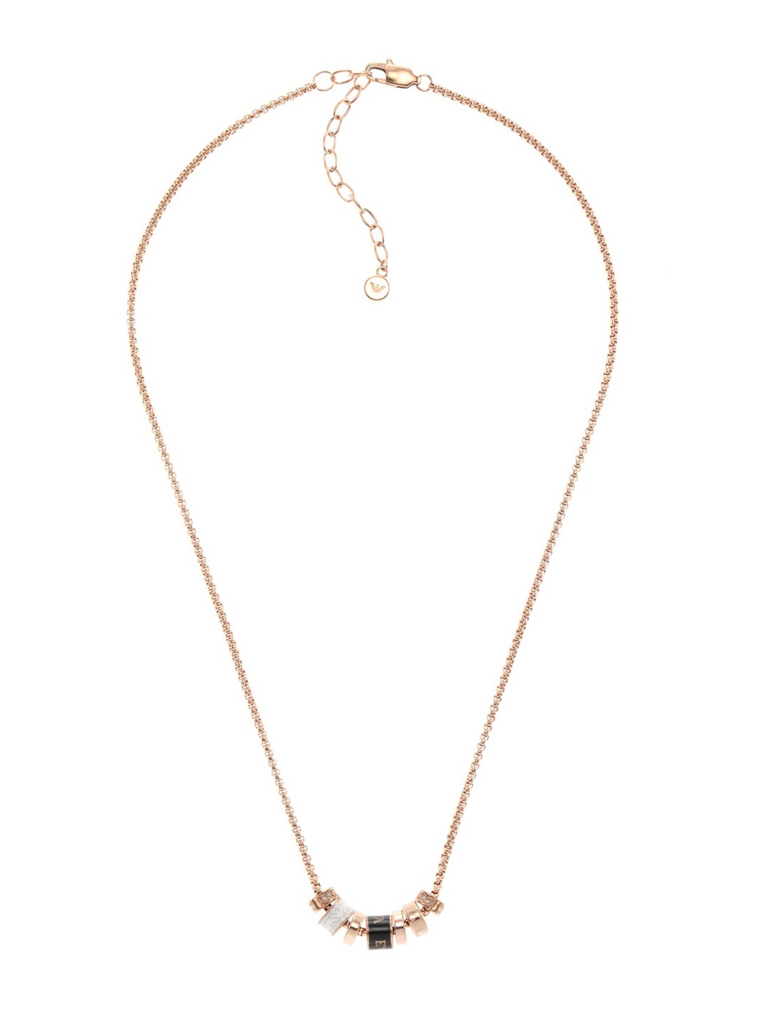 

Emporio Armani Rose Gold & White Necklace