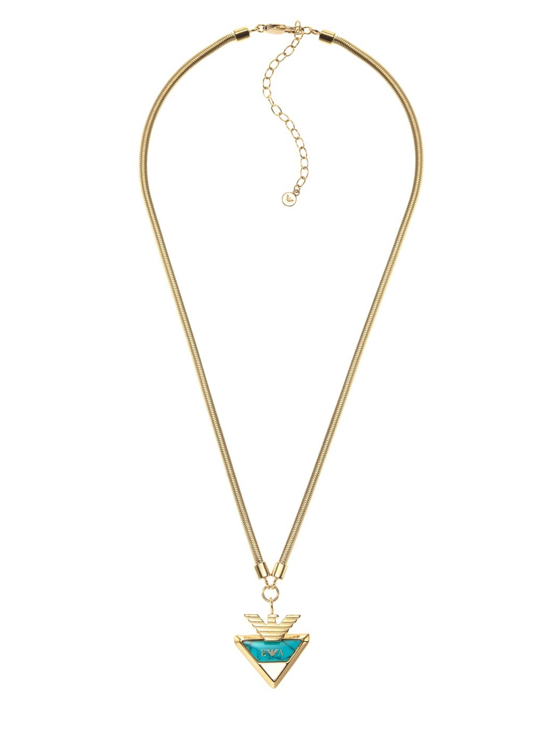 

Emporio Armani Gold-Toned & Blue Necklace