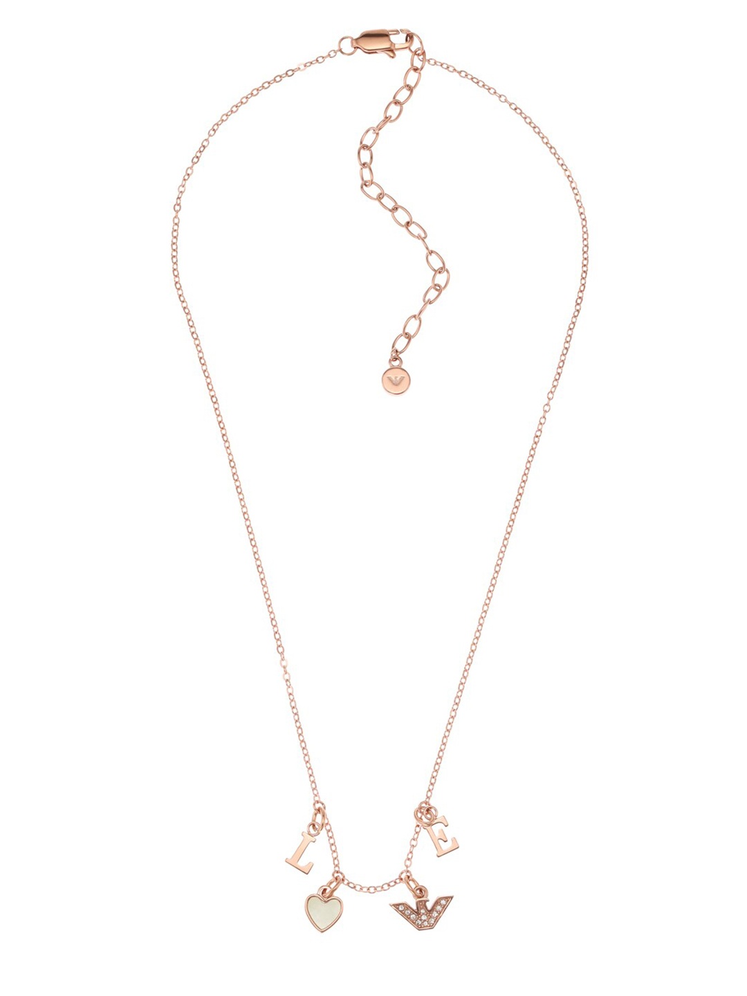 

Emporio Armani Rose Gold & White Necklace