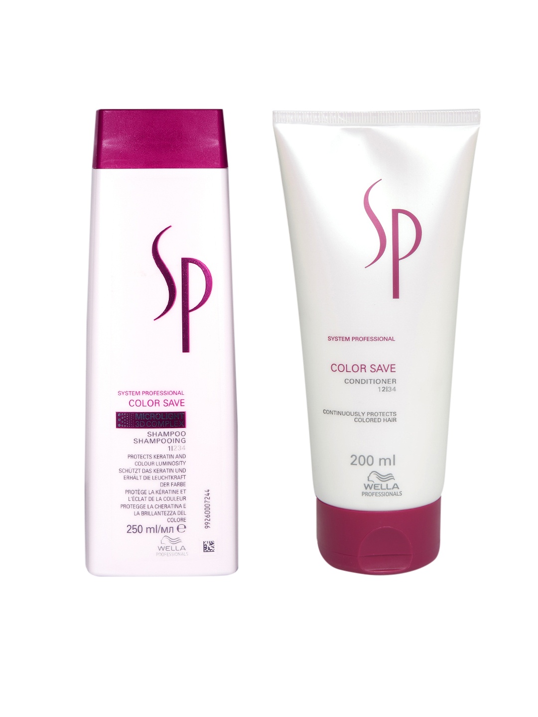 

WELLA PROFESSIONALS Set of Color Save Shampoo 250 ml + Conditioner 200 ml, White