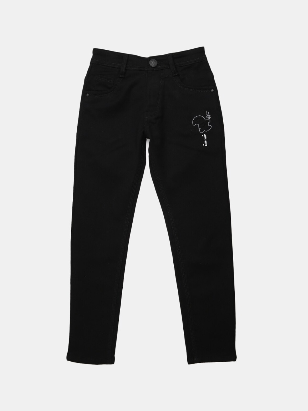 

V-Mart Boys Black Cotton Classic Jeans