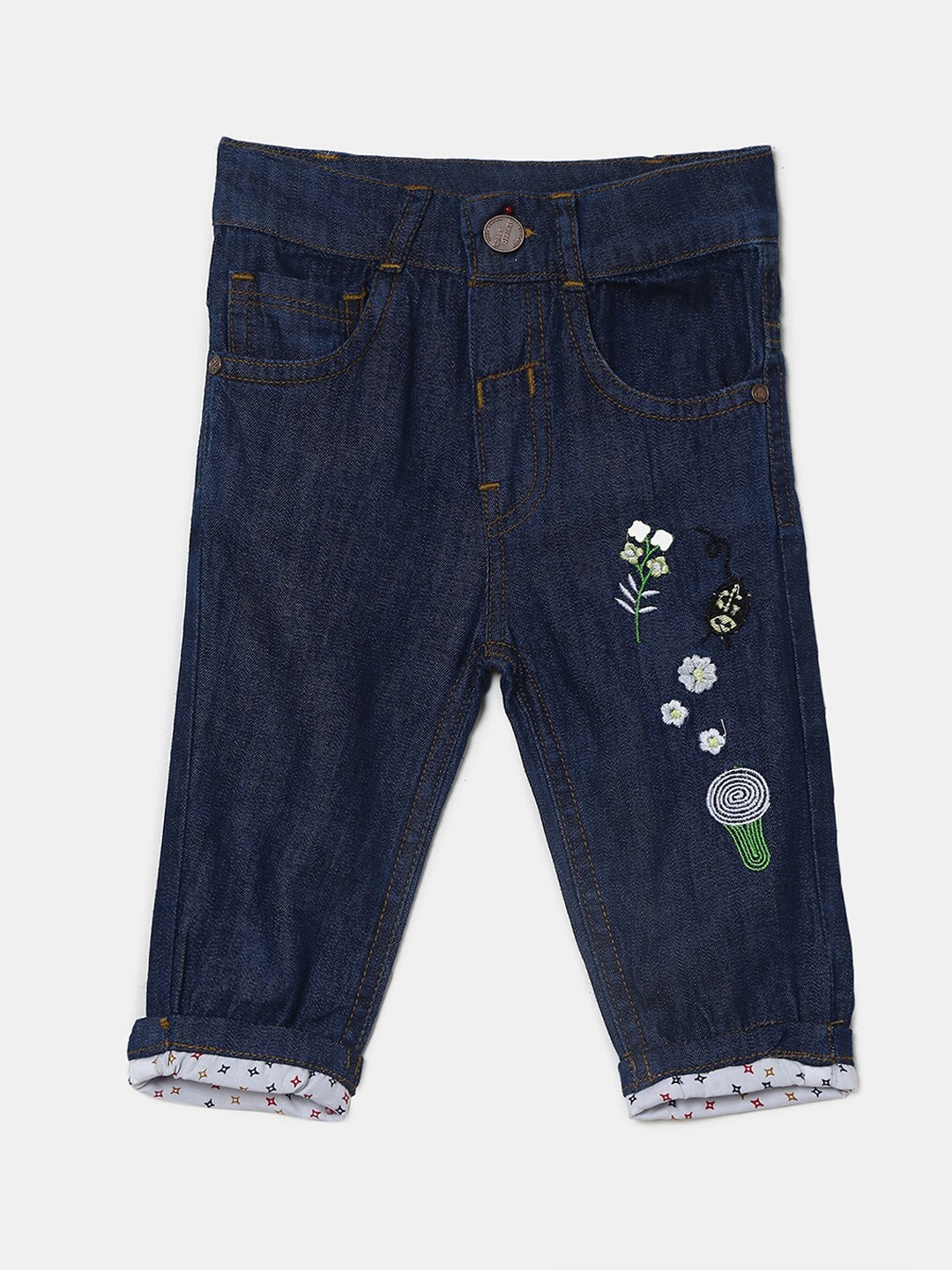 

V-Mart Kids Cotton Classic Jeans, Blue