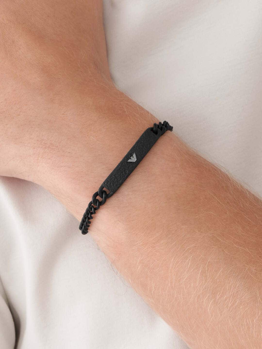 

Emporio Armani Men Black Link Bracelet